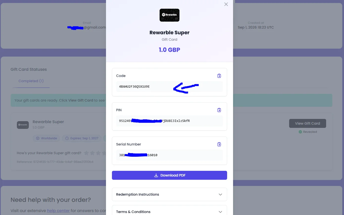 Send Code to Support